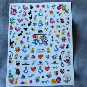 Alice in Wonderland Nail Decals